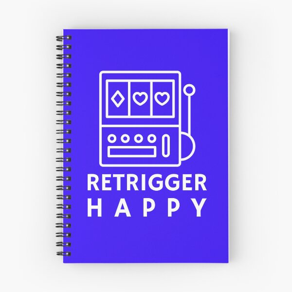 Item preview, Retrigger Happy Funny Bonus Round Casino Gambling designed and sold by SylviaSmiles.