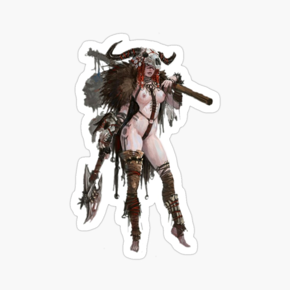 Barbarian woman merchandise