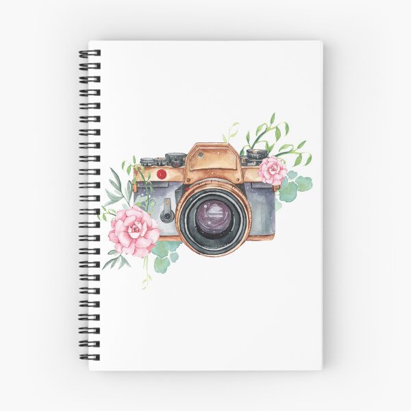 Item preview, Watercolor camera, watercolor flowers,  photographer gift, photography, camera, flowers designed and sold by SouthPrints.