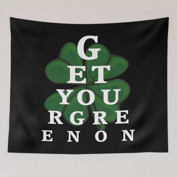 Item preview, St Patricks Day Eye Chart designed and sold by NoBonesLife.