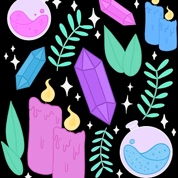 Artwork thumbnail, Magical items pattern by HeyyyItsBee