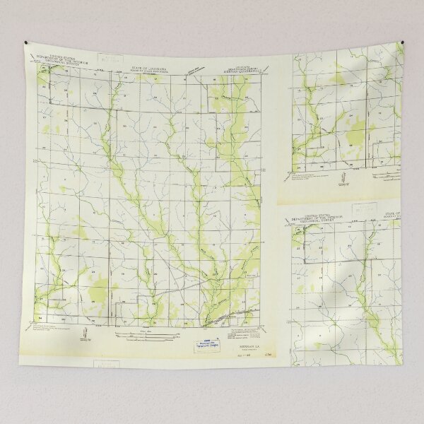 Item preview, USGS TOPO Map Louisiana LA Kernan 333864 1947 31680 designed and sold by WetdryvacRB01.