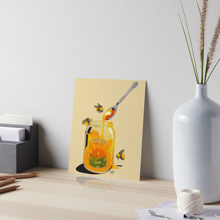Honey Art Board Print