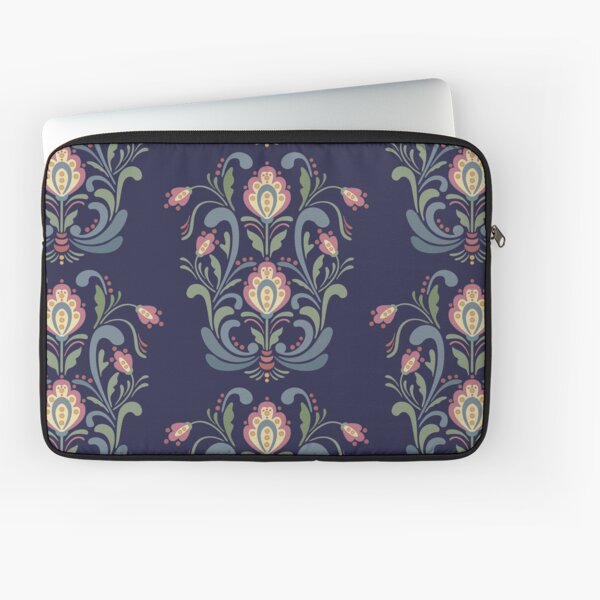 Vista previa del artículo con la obra «Flores de Rosemaling», diseñado y vendido por JoniandCo.