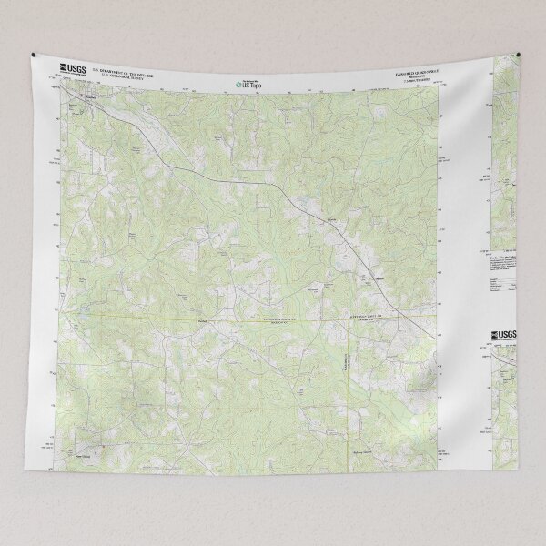 Artikelvorschau, USGS TOPO Karte Mississippi MS Bassfield 20120322 TM entworfen und verkauft von WetdryvacRBO2.