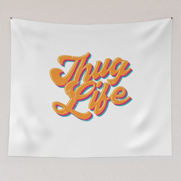 Item preview, Thug Life Meme (v2) designed and sold by BlueRockDesigns.