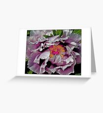 In the Eye of the Peony Greeting Card