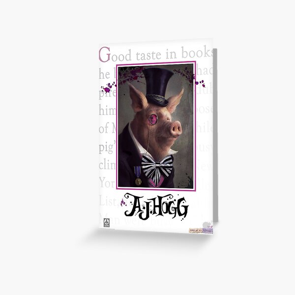 A. J. HOGG PORTRAIT (White Border) Greeting Card
