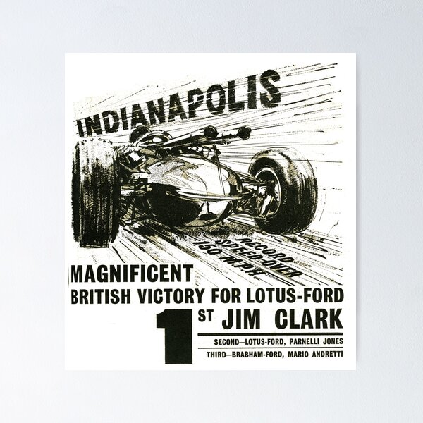 Indy 500. 60s Style! Poster for Sale by taspaul