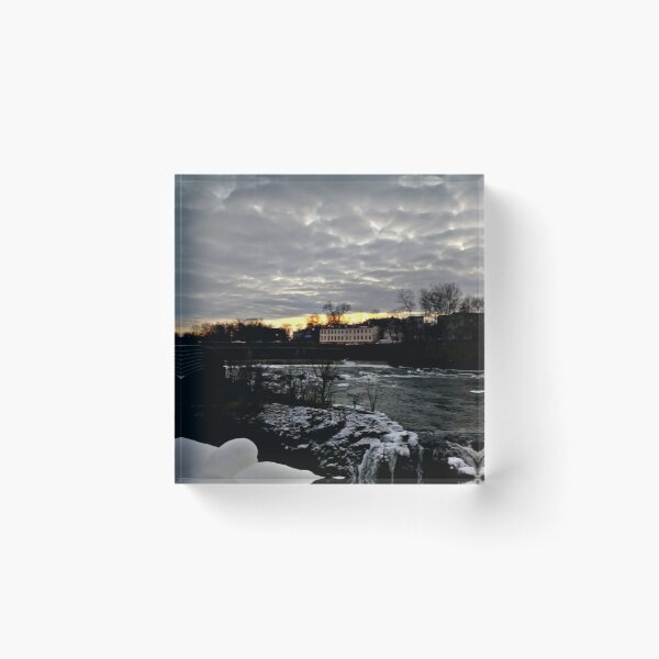 Item preview, February Winter Sunset Over the Passaic River near the Great Falls designed and sold by Jane Neill-Hancock.