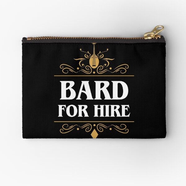 Bard For Hire Zipper Pouch