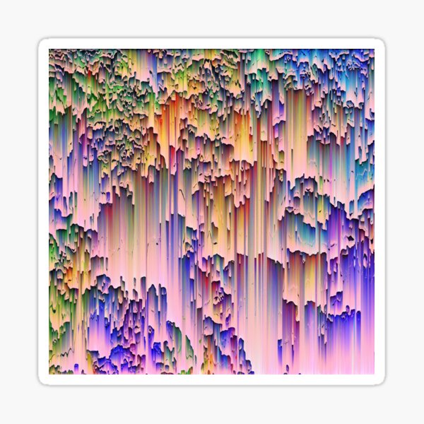 Abstract mist on Mars Sticker