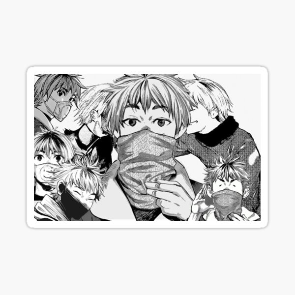 Hide Tokyo Ghoul Stickers Redbubble