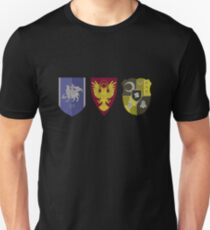 Camiseta ajustada Emblema de fuego tres casas: crestas