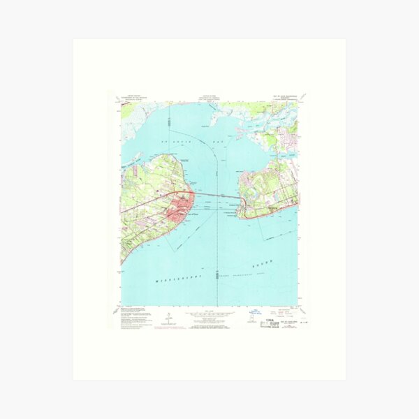 Item preview, USGS TOPO Map Mississippi MS Bay St Louis 335304 1956 24000 designed and sold by WetdryvacRBO2.
