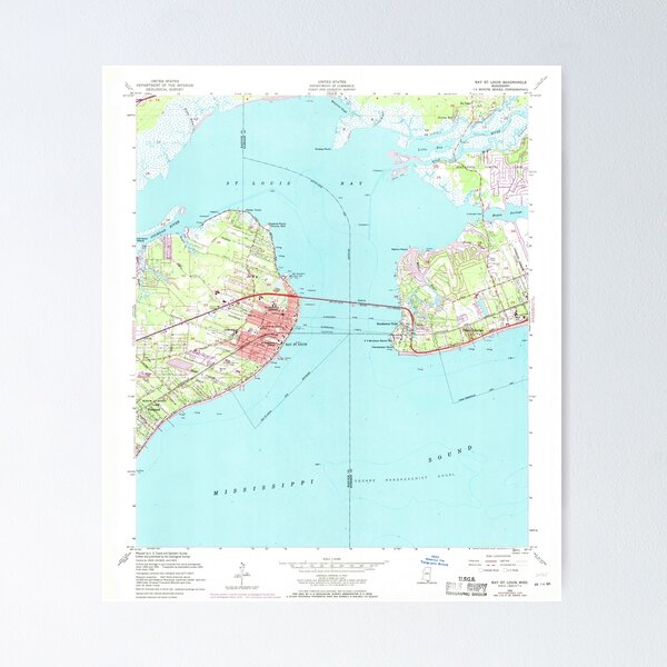 Item preview, USGS TOPO Map Mississippi MS Bay St Louis 335304 1956 24000 designed and sold by WetdryvacRBO2.