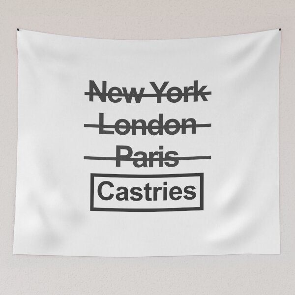 Item preview, Saint Lucia Castries City Text design designed and sold by GetItGiftIt.