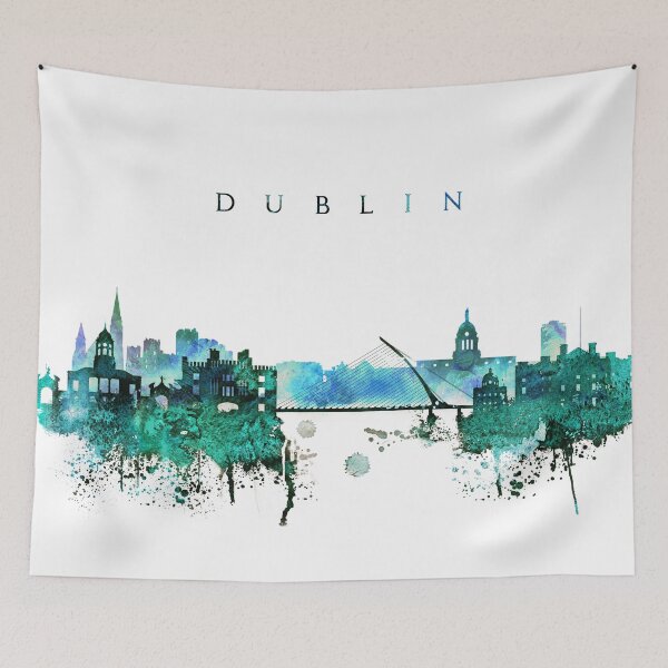 Item preview, Dublin City Skyline designed and sold by DimDom.