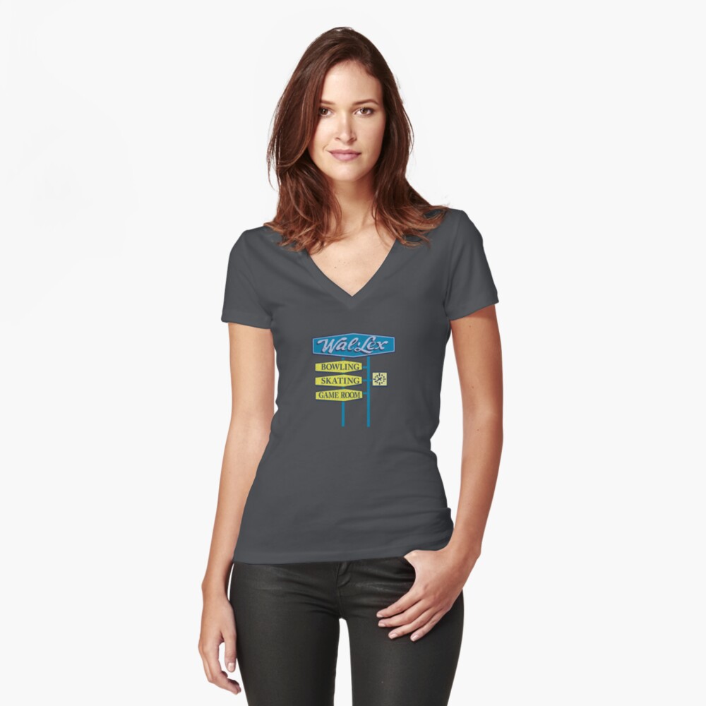 Item preview, Fitted V-Neck T-Shirt designed and sold by BartsGeekGifts.