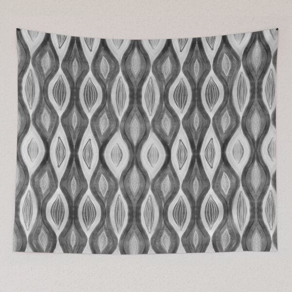 Item preview, Organic Pattern black white designed and sold by larilou-art.