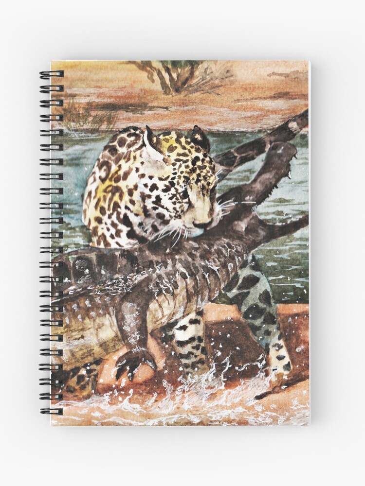 Cuaderno de espiral «Jaguar Y Cocodrilo» de AnnaShell | Redbubble
