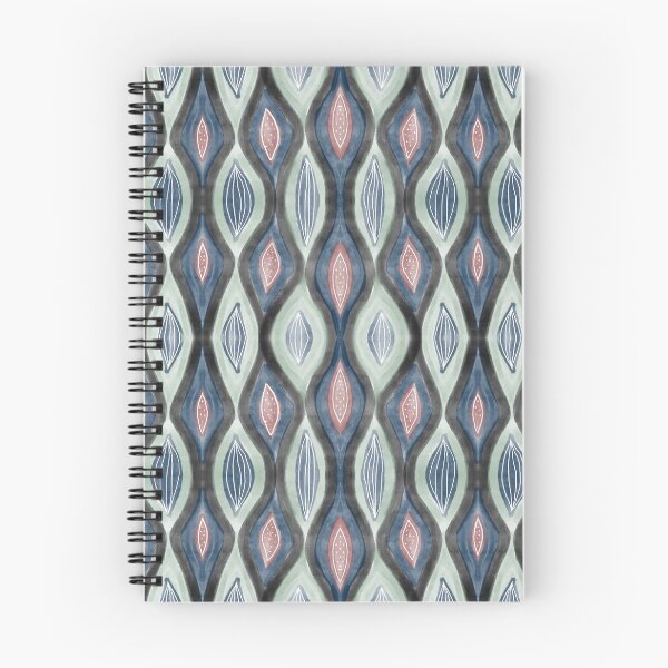 Item preview, Organic Pattern teal salmon designed and sold by larilou-art.