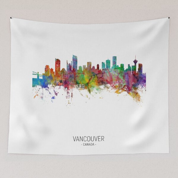 Artikelvorschau, Skyline von Vancouver, Kanada entworfen und verkauft von ArtPrints.