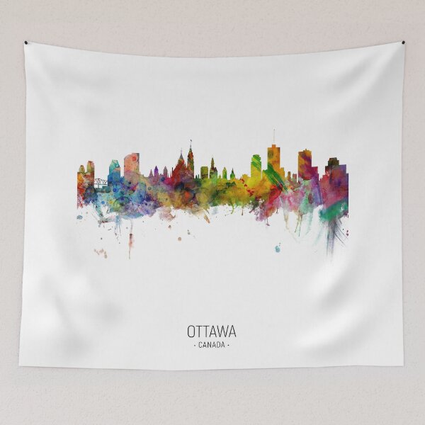 Artikelvorschau, Ottawa Kanada Skyline entworfen und verkauft von ArtPrints.