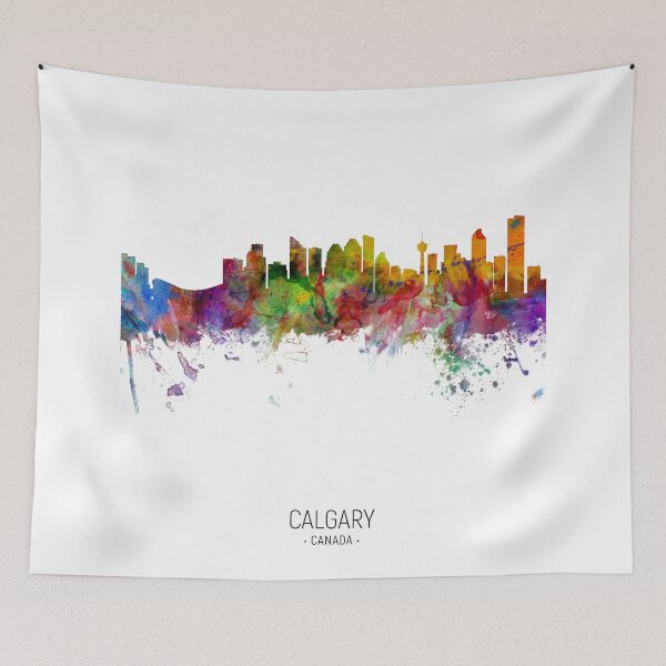 Item preview, Calgary Canada Skyline designed and sold by ArtPrints.