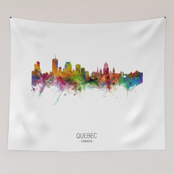 Artikelvorschau, Quebec Kanada Skyline entworfen und verkauft von ArtPrints.