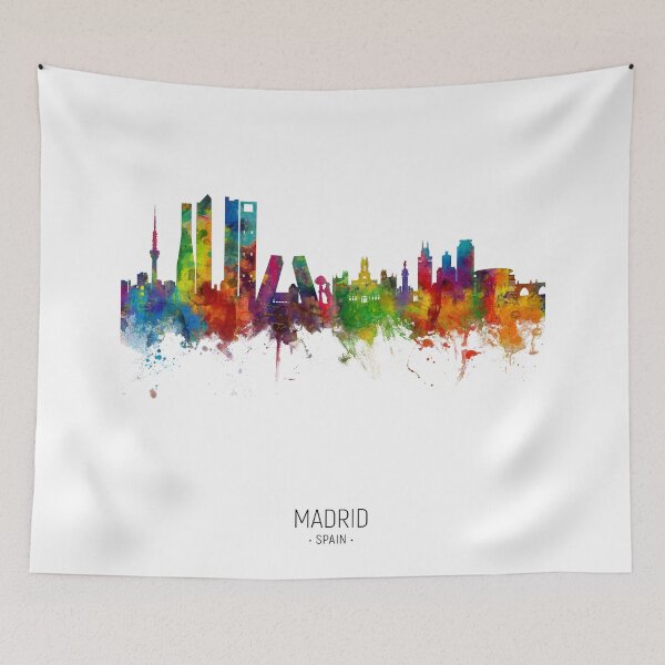Item preview, Madrid Spain Skyline designed and sold by ArtPrints.