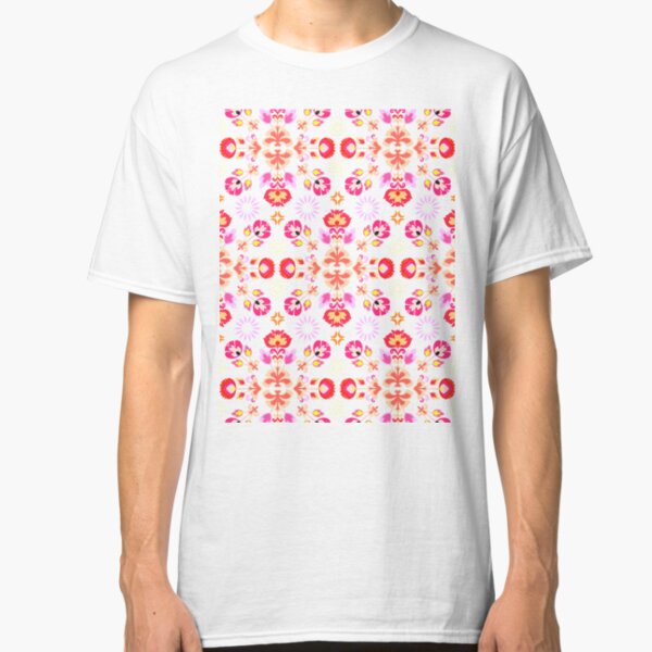 Fiesta Folk Purple #redbubble #folk Classic T-Shirt