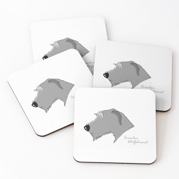 Item preview, Irish Wolfhound silhouette designed and sold by LivHana.