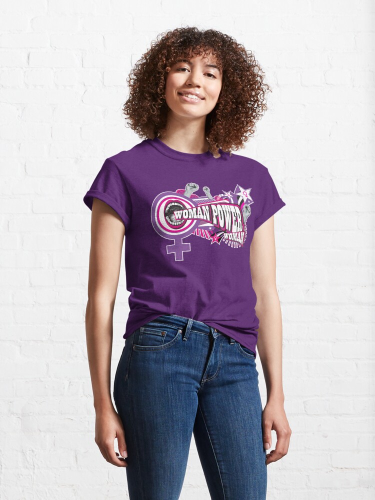 Alternate view of WOMAN POWER = POWER WOMAN Classic T-Shirt