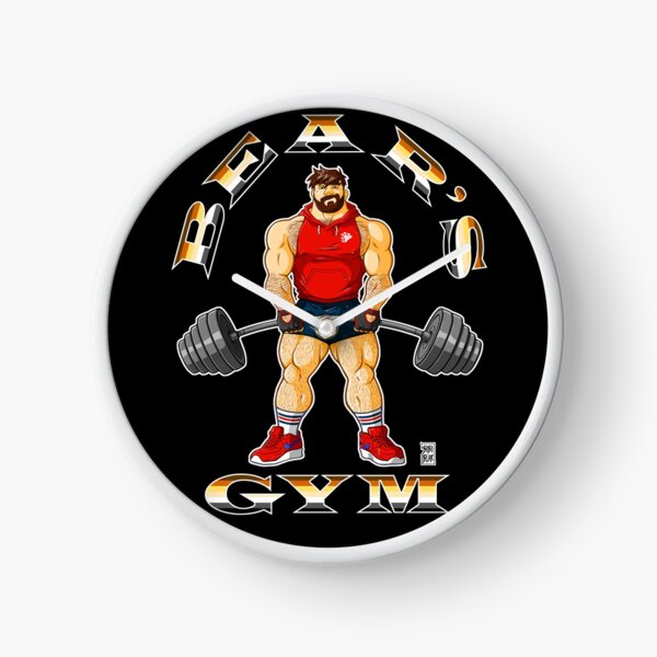 ADAM LIKES BEAR'S GYM Clock