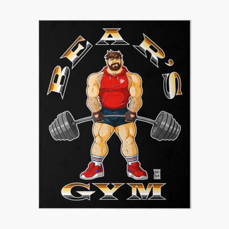 ADAM LIKES BEAR'S GYM Art Board Print