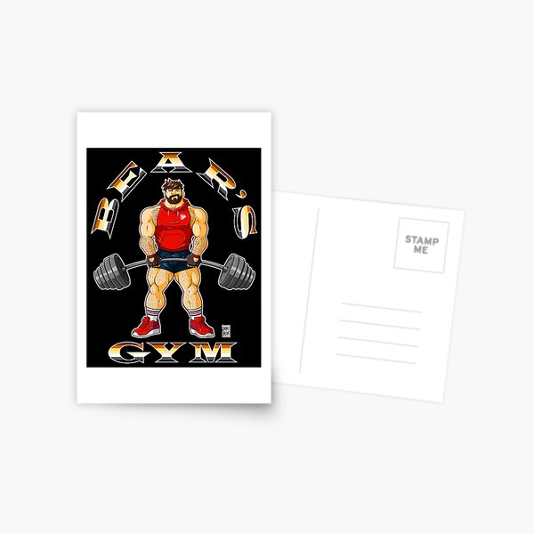 ADAM LIKES BEAR'S GYM Postcard