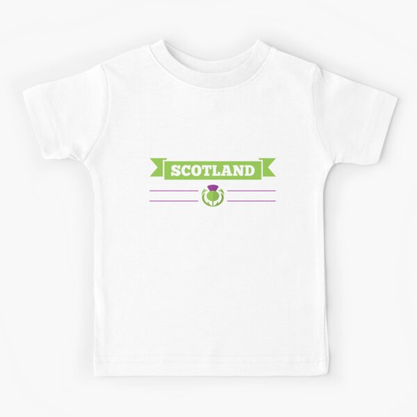 SCOTLAND RUGBY CHILDRENS T SHIRT KIDS SIX NATIONS 6 FLOWER OF THE SCOTS FLAG T57 