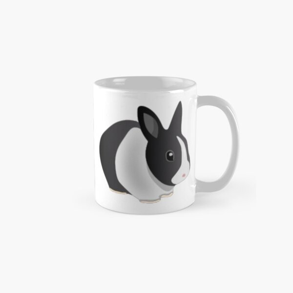 Item preview, Lapin noir et blanc hollandais designed and sold by MurphyMorganGifts.