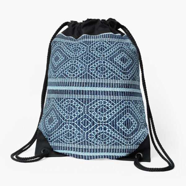 Koptisches Musterdesign - blau Turnbeutel