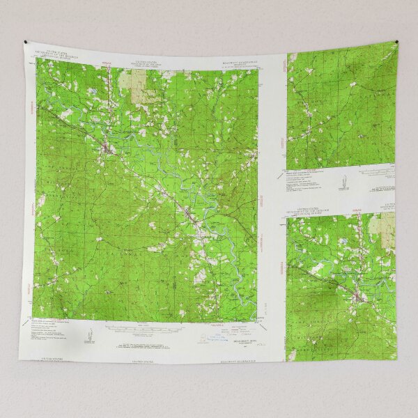 Item preview, USGS TOPO Map Mississippi MS Beaumont 336807 1947 62500 designed and sold by WetdryvacRBO2.