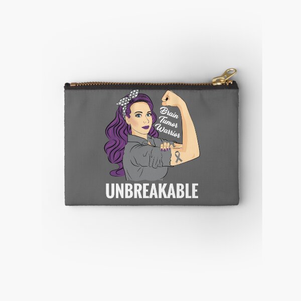 Item preview, Brain Tumor Awareness Warrior Unbreakable Support designed and sold by ZNOVANNA.