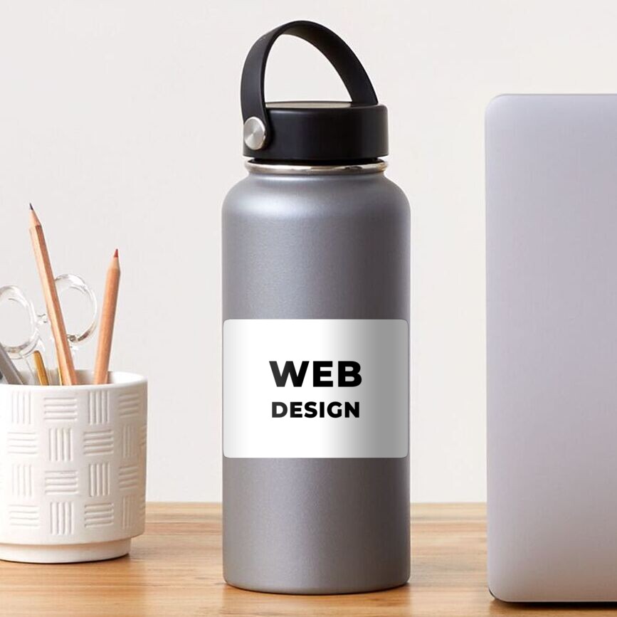 Web Design (Inverted) Sticker