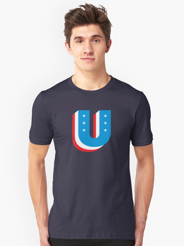 Alternate view of Unity Superhero Letter U Slim Fit T-Shirt