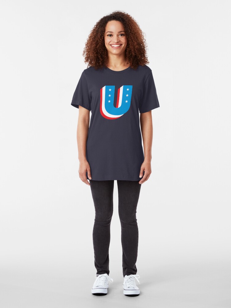 Alternate view of Unity Superhero Letter U Slim Fit T-Shirt