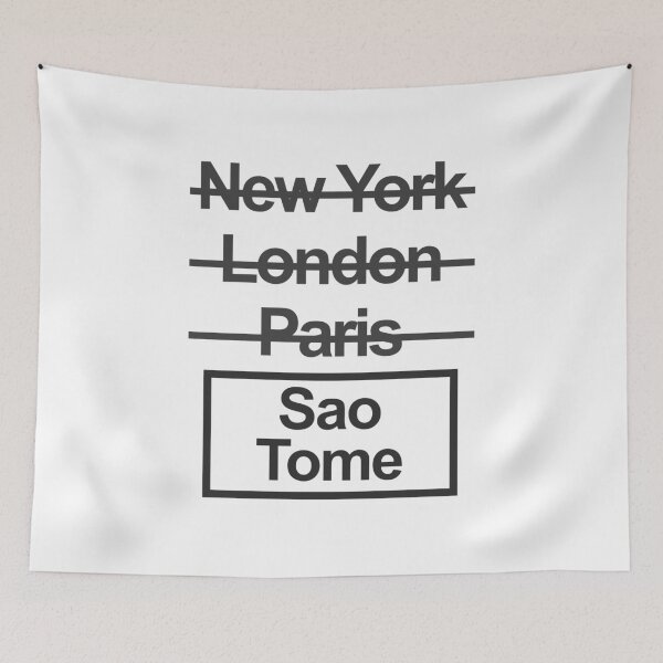 Item preview, Sao Tome and Principe City Text design designed and sold by GetItGiftIt.