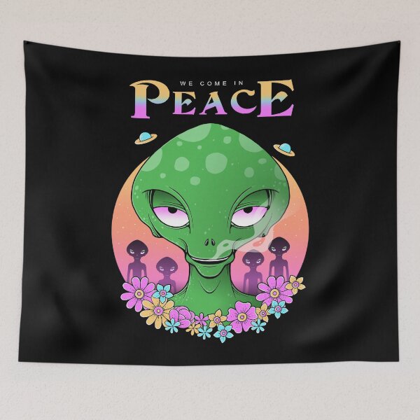 Item preview, We Come In Peace designed and sold by GODZILLARGE.