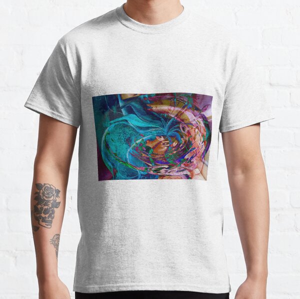colorful abstract swirl art Classic T-Shirt