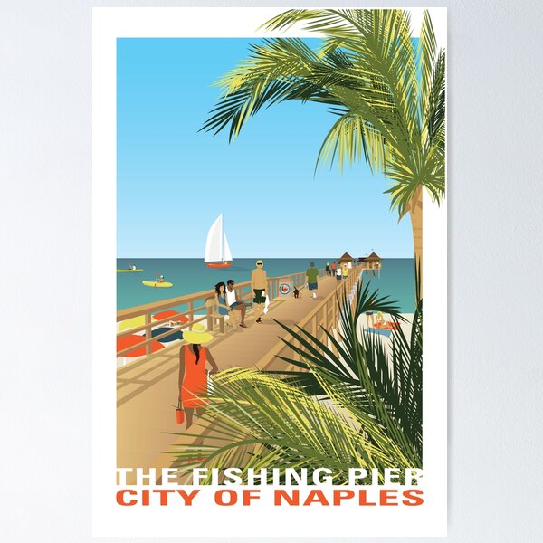 Naples Fishing Pier Poster