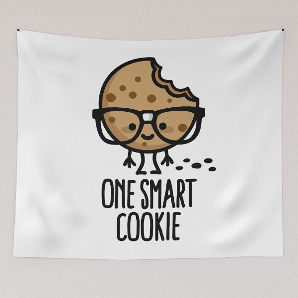 Item preview, One smart cookie funny nerd geek student school designed and sold by LaundryFactory.